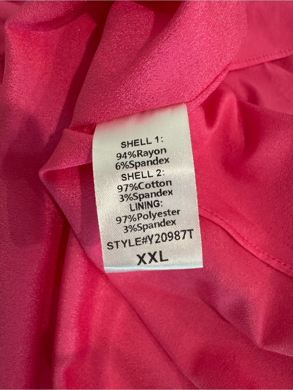 Tuckernuck Womens Off Shoulder Hot Pink Midi Dress XXL Summer Special Occasion - Picture 6 of 8